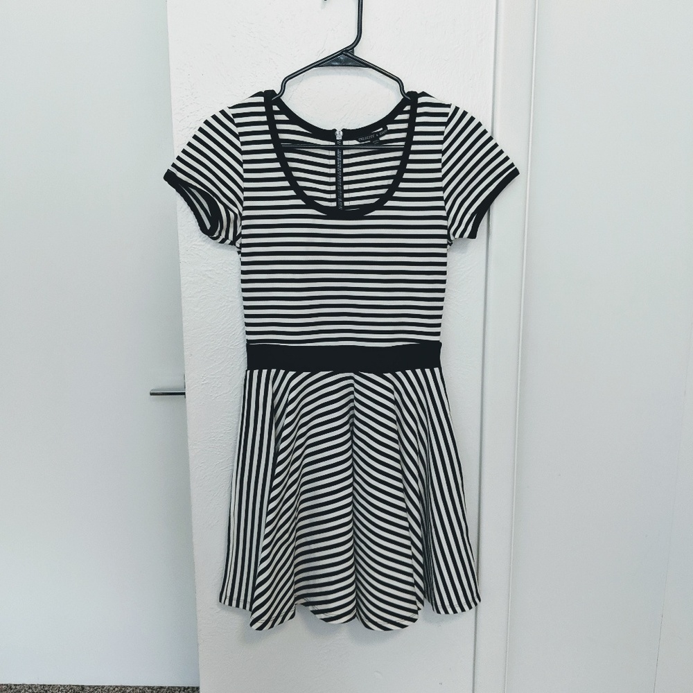 Black and White Stripped Dress